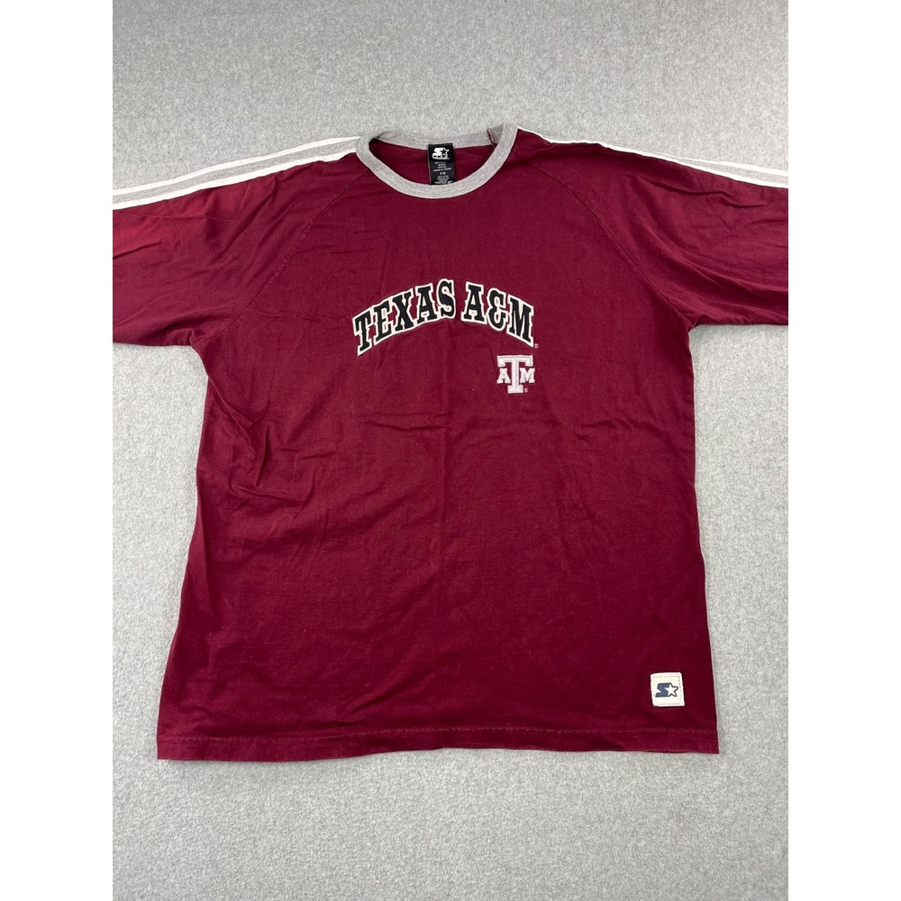Vintage Texas A&M  ggies Shirt Mens 3XL Maroon Long Sleeve Starter Y2K